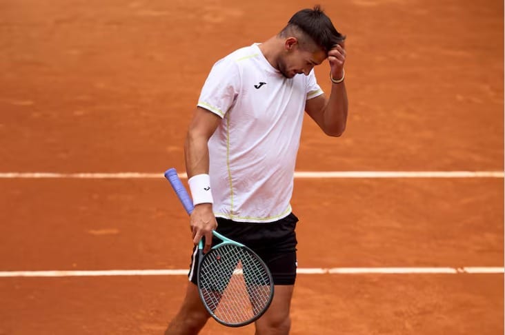Navone cayó ante el mejor y fue eliminado del abierto de Roma Navone-Sinner