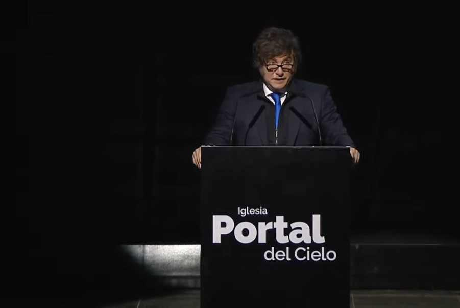 Milei en campaña cargó contra el PJ: “por suerte están empezando a caer presos” Milei