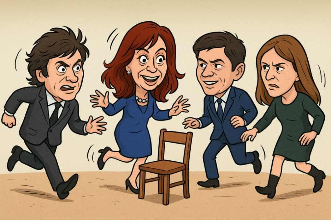 El juego de sillas de Milei y CFK juego