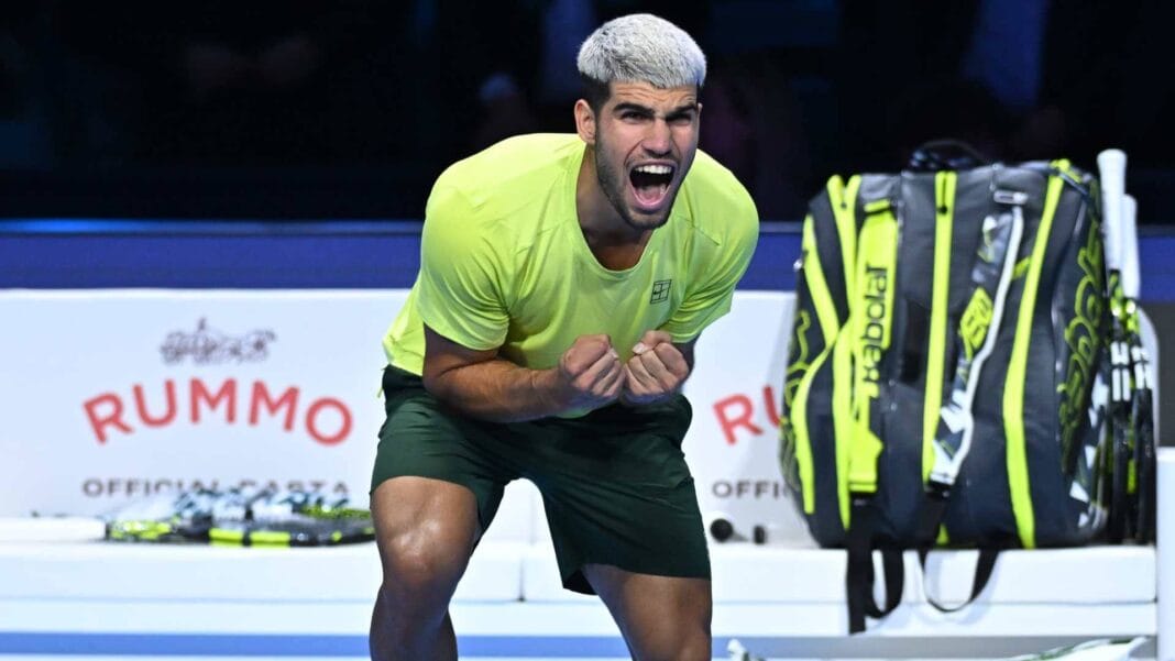 ATP World Tour Finals: Alcaraz derrotó a Auger-Aliassime Alcaraz-Sinner