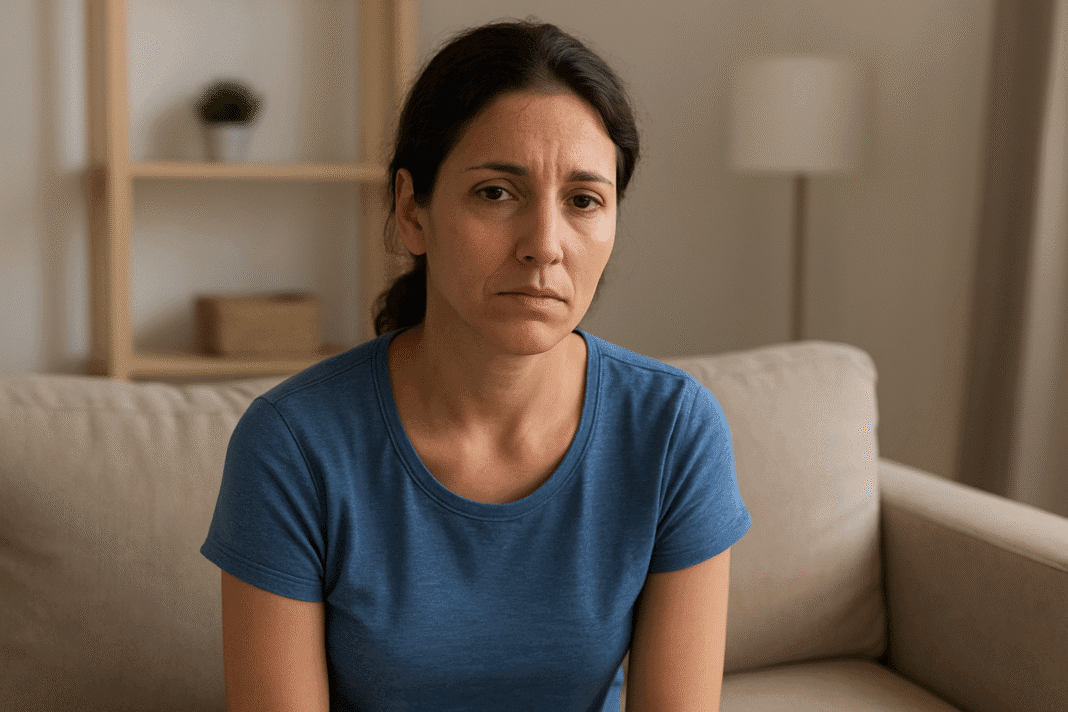 La risa que esconde el cansancio