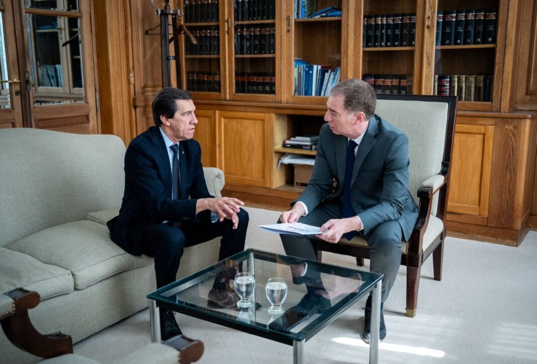 Santilli recibió al gobernador de Jujuy: apoyos al Presupuesto 2026 y agenda conjunta Santilli Sadir