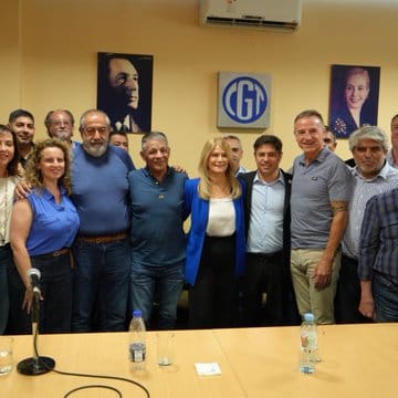 Kicillof se reunió con la CGT y apuntó contra el ajuste de Milei cgt kici