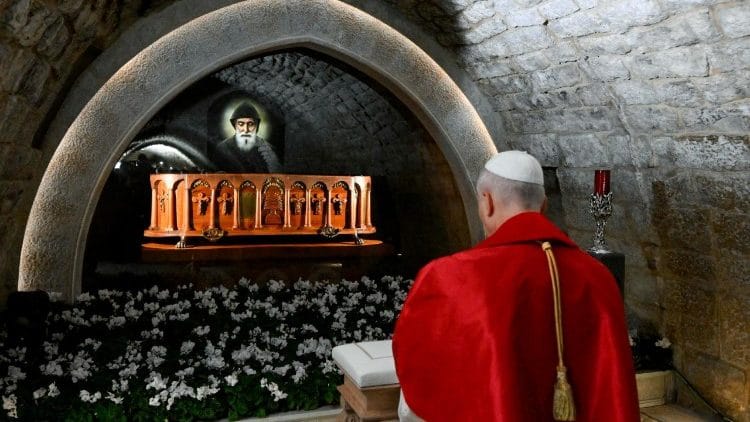El Papa León XIV ya se encuentra en el Líbano papa libano