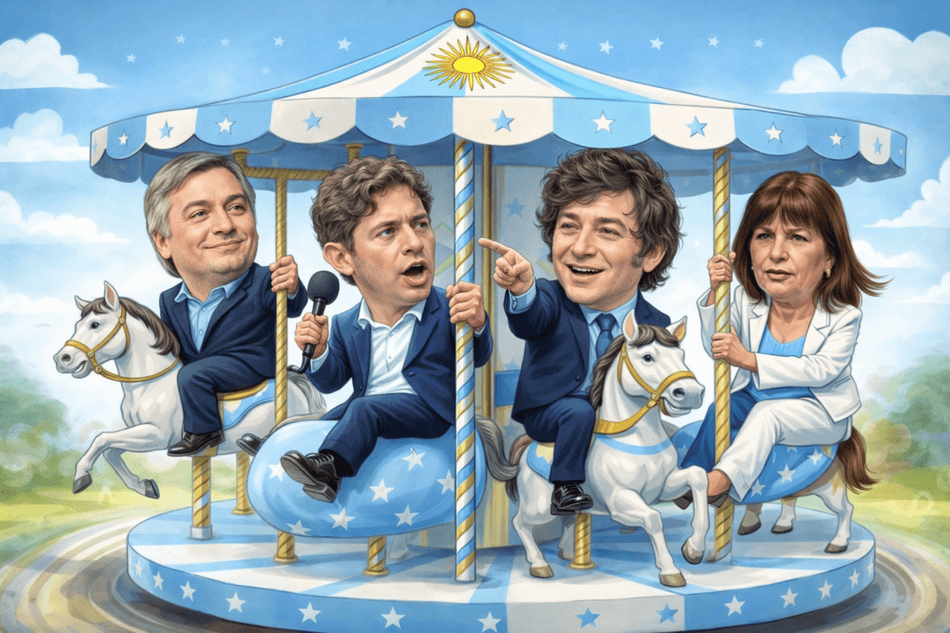 Milei acelera, el Peronismo duda y Argentina viaja en una calesita que no frena Milei Avanza la calesita