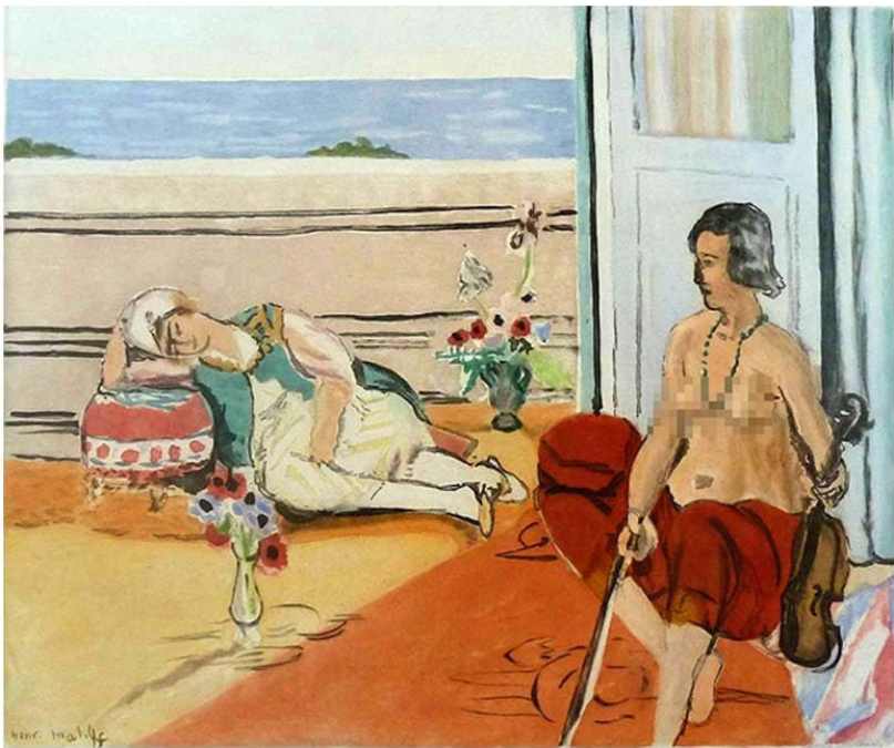  Odalisque sur la terrasse