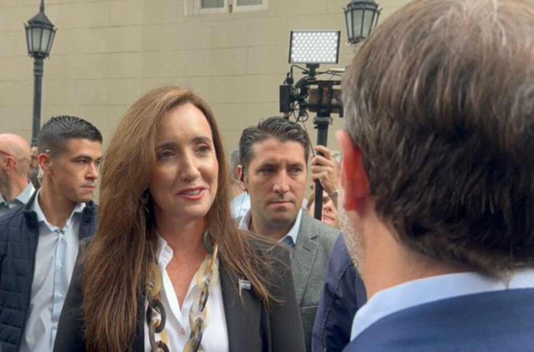Victoria Villarruel participó de la Fiesta de la Vendimia y evitó profundizar la polémica con Luis Petri VV