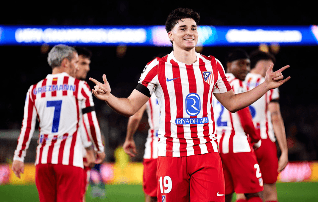 Champions League: Con un Golazo de Julián Álvarez, El Atleti ganó la ida Champions League: Con un Golazo de Julián Álvarez, El Atleti ganó la ida