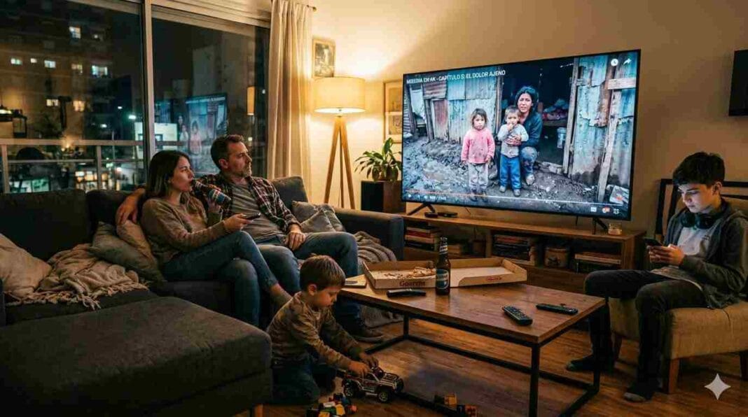 Pizza, birra y miseria en 4K family