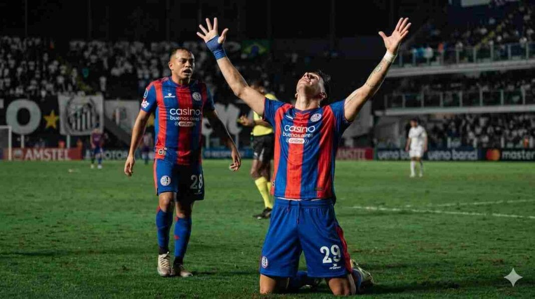 San Lorenzo se despertó a tiempo y se llevó un empate ante Santos san lorenzo