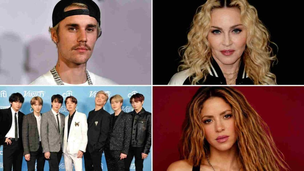 Justin Bieber encabezará el show del entretiempo de la final del Mundial junto a Shakira, Madonna, BTS y Burna Boy bts
