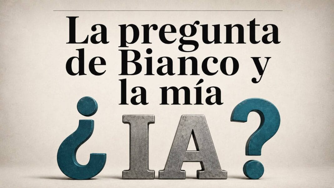 La pregunta de Bianco y la mía Bianco-Mía