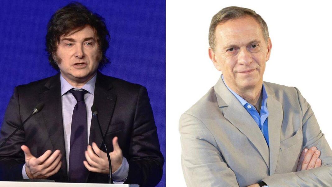 Milei volvió a criticar al periodismo con un fuerte mensaje contra Marcelo Bonelli Milei-Bonelli