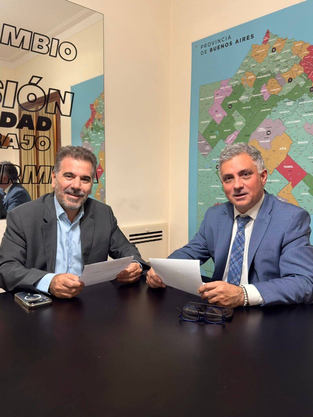 Ritondo y Pareja se reunieron e impulsan dos proyectos claves para la Provincia Ritondo-Pareja