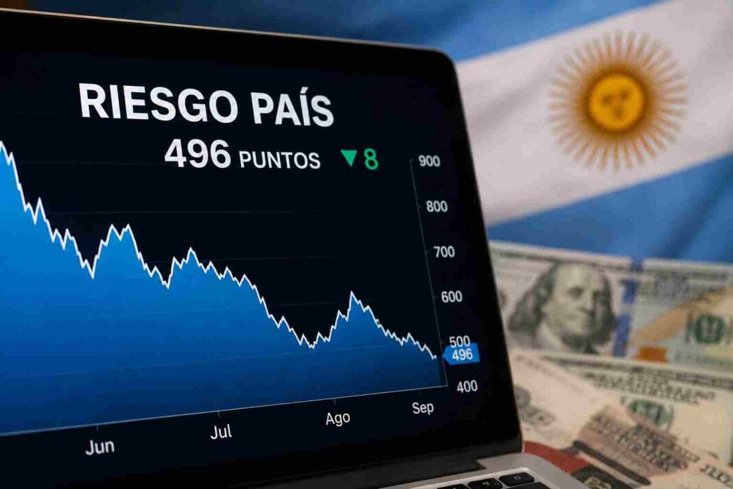 Riesgo país: Argentina vuelve a perforar los 500 puntos y los bonos en dólares recuperan terreno Riesgo País