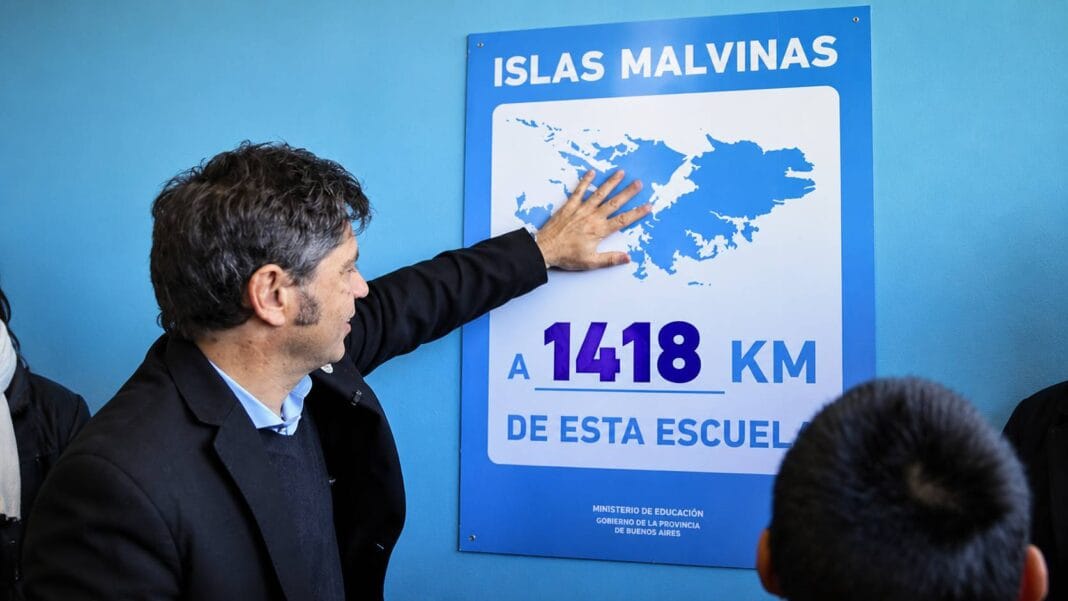 Kicillof cruzó a Milei por Malvinas: “La patria no necesita un eslogan nuevo” Kici