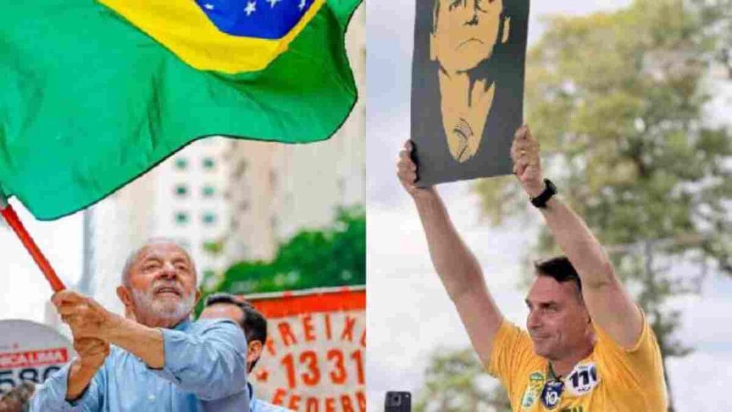Lula y Flávio Bolsonaro llegan al primer turno de Brasil en un empate técnico Lula y Flávio Bolsonaro llegan al primer turno de Brasil en un empate técnico