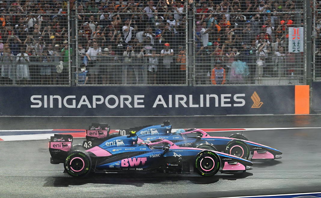 Caos bajo la lluvia en Singapur: Colapinto abandonó una Sprint marcada por los accidentes Caos bajo la lluvia en Singapur: Colapinto abandonó una Sprint marcada por los accidentes